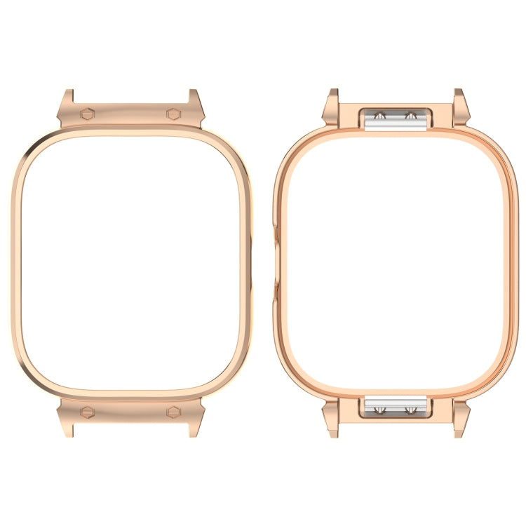 For CMF Watch Pro D395 20mm Metal Frame Watch Protective Case(Rose Gold) - Watch Case by PMC TechLife | Online Shopping South Africa | PMC TechLife