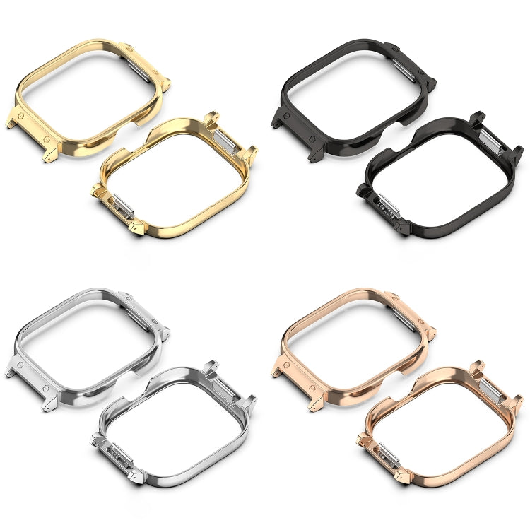 For CMF Watch Pro D395 20mm Metal Frame Watch Protective Case(Rose Gold) - Watch Case by PMC TechLife | Online Shopping South Africa | PMC TechLife