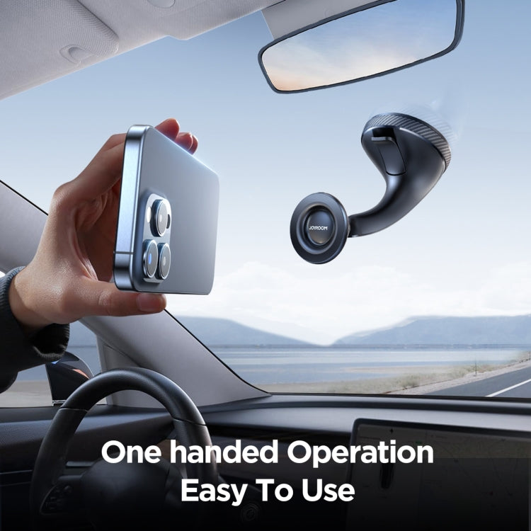 JOYROOM JR-ZS406 Magsafe Magnetic Car Phone Mount Windshield Holder(Black) - free shipping - PMC TechLife - Order now!