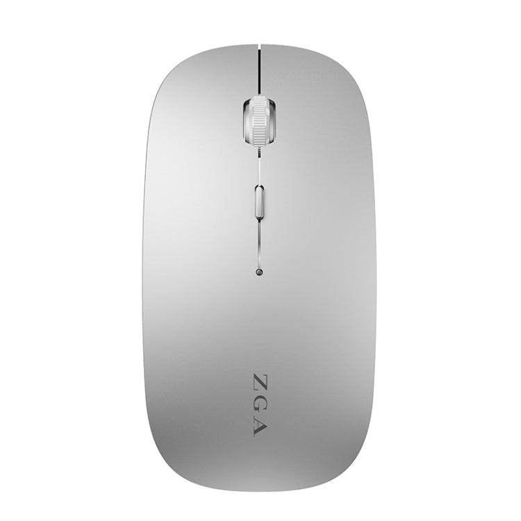 ZGA Chinchilla Dual Mode Wireless 2.4G + Bluetooth 5.0 Mouse(Silver) - free shipping - PMC Jewellery - Order now!