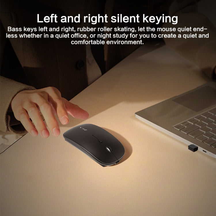 ZGA Chinchilla Dual Mode Wireless 2.4G + Bluetooth 5.0 Mouse(Silver) - free shipping - PMC Jewellery - Order now!