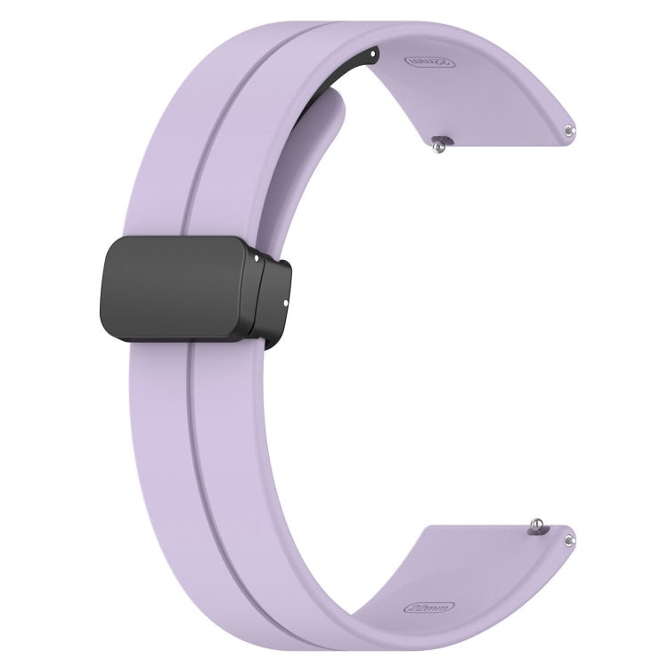 18mm Groove Folding Black Buckle Silicone Watch Band(Purple) - 18mm Bands by PMC TechLife | Online Shopping South Africa | PMC TechLife | Buy Now Pay Later Mobicred