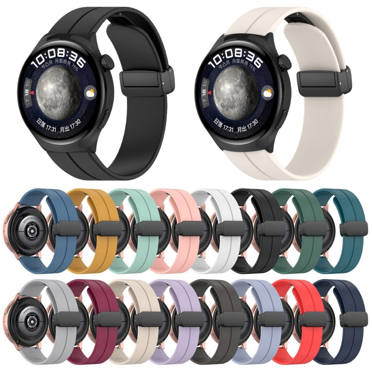 18mm Groove Folding Black Buckle Silicone Watch Band(Space Grey) - free shipping - PMC TechLife - Order now!