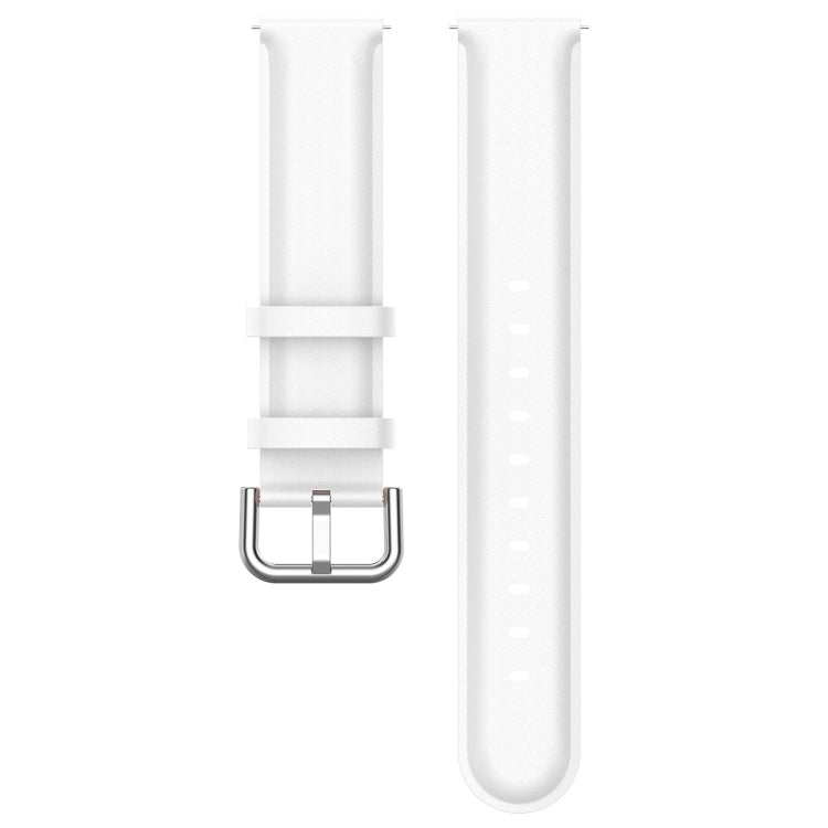 For CMF Watch Pro D395 22mm Round Tail Genuine Leather Watch Band(White) - Watch Bands by PMC TechLife | Online Shopping South Africa | PMC TechLife