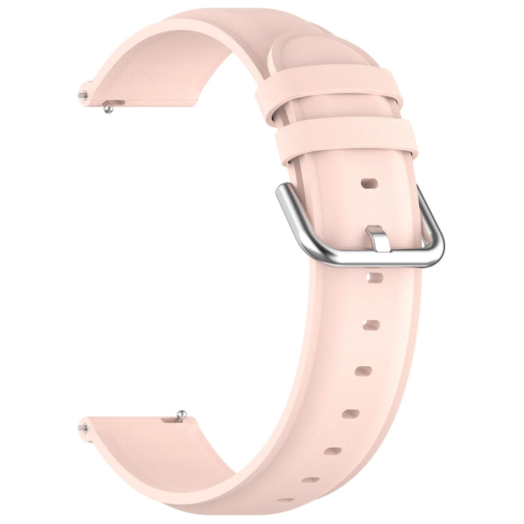 For CMF Watch Pro D395 22mm Round Tail Genuine Leather Watch Band(Pink) - Watch Bands by PMC TechLife | Online Shopping South Africa | PMC TechLife
