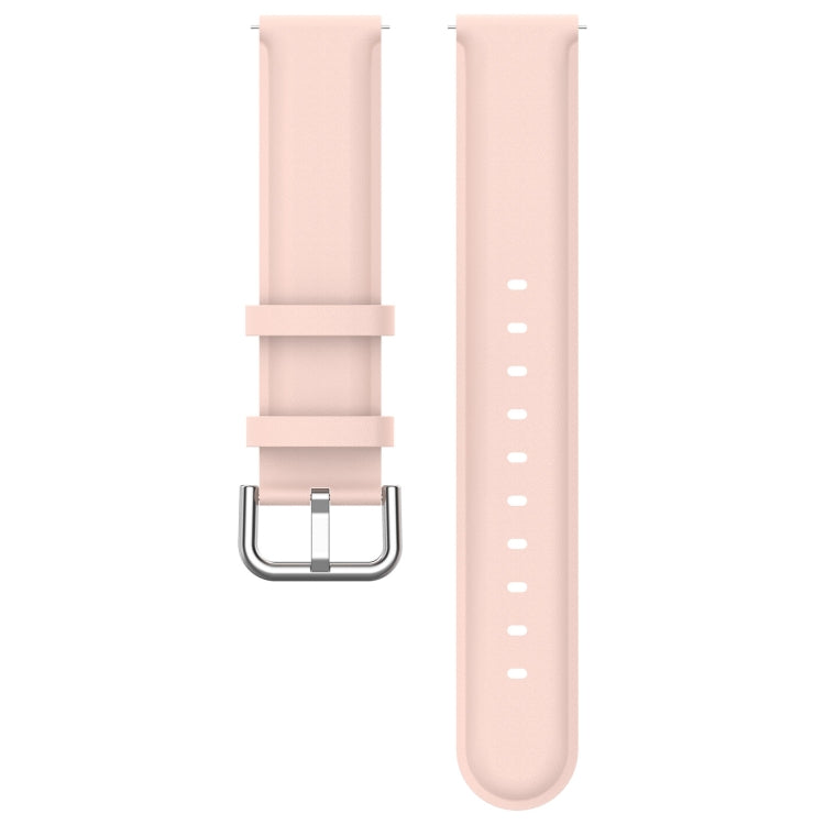 For CMF Watch Pro D395 22mm Round Tail Genuine Leather Watch Band(Pink) - Watch Bands by PMC TechLife | Online Shopping South Africa | PMC TechLife