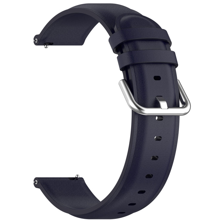 For CMF Watch Pro D395 22mm Round Tail Genuine Leather Watch Band(Navy Blue) - Watch Bands by PMC TechLife | Online Shopping South Africa | PMC TechLife