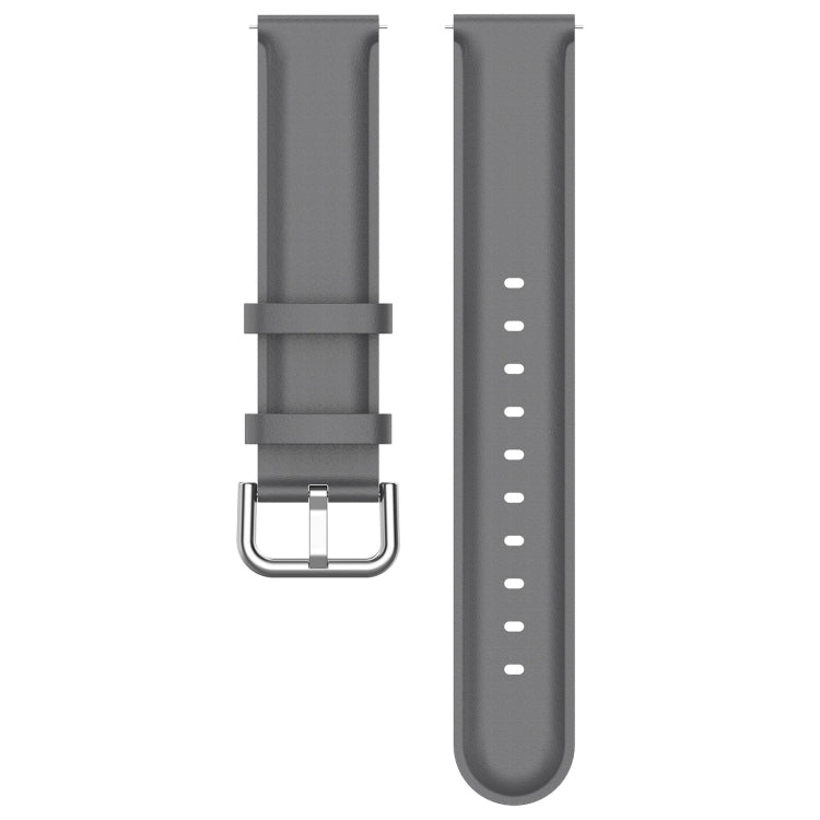 For CMF Watch Pro D395 / Watch Pro 2 22mm Round Tail Genuine Leather Watch Band(Grey) - free shipping - PMC TechLife - Order now!