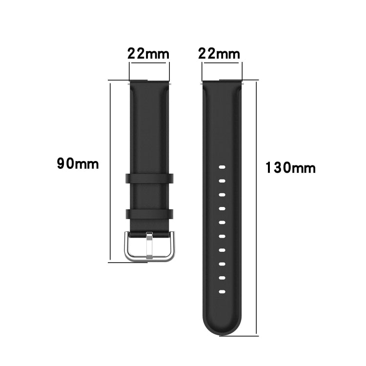 For CMF Watch Pro D395 22mm Round Tail Genuine Leather Watch Band(Light Blue) - Watch Bands by PMC TechLife | Online Shopping South Africa | PMC TechLife