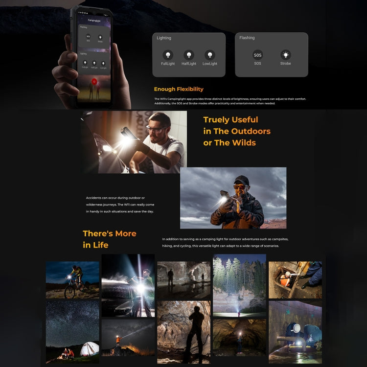 HOTWAV W11 Rugged Phone, 6GB+256GB, Night Vision, 20800mAh, 6.6 inch Android 13 MT8788 Octa Core, Network: 4G, OTG(Cosmic Black) - free shipping - PMC TechLife - Order now!