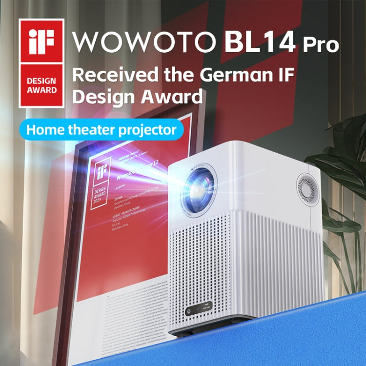 WOWOTO BL14Pro 4.41 inch LCD Display 1080P HD Smart Projector(EU Plug) - LED Projector by WOWOTO | Online Shopping South Africa | PMC TechLife | Buy Now Pay Later Mobicred