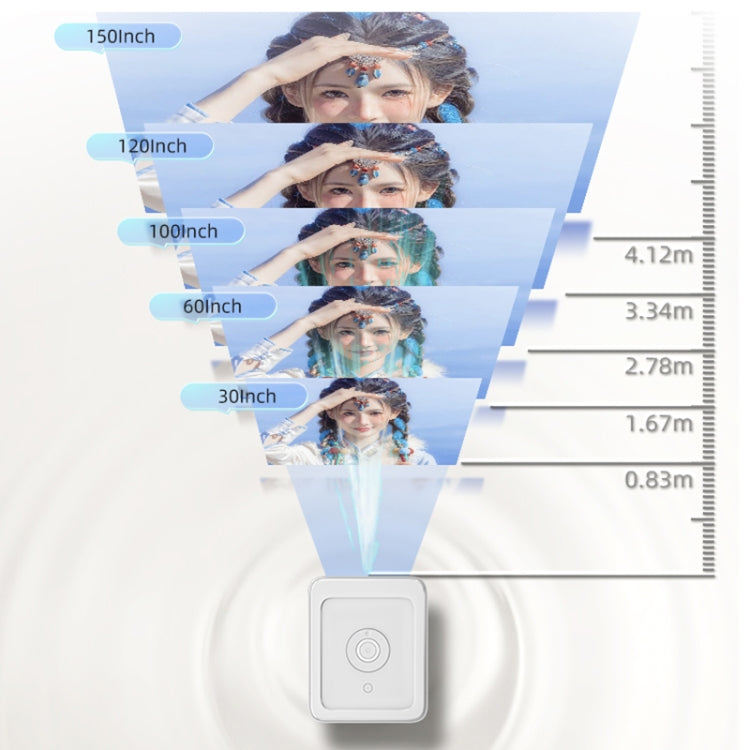 WOWOTO BL14Pro 4.41 inch LCD Display 1080P HD Smart Projector(EU Plug) - LED Projector by WOWOTO | Online Shopping South Africa | PMC TechLife | Buy Now Pay Later Mobicred