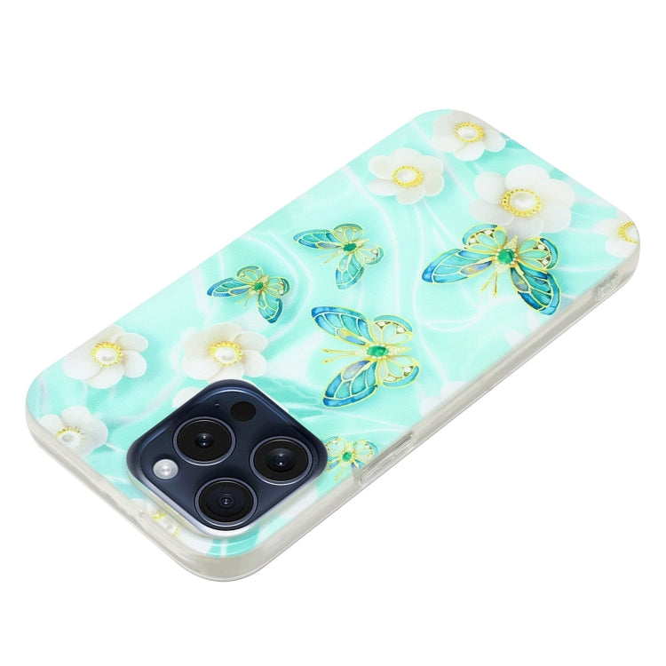 For iPhone 16 Pro Max Colorful Painting Pattern TPU Phone Case(Butterflies) - iPhone 16 Pro Max Cases by PMC TechLife | Online Shopping South Africa | PMC TechLife | Buy Now Pay Later Mobicred