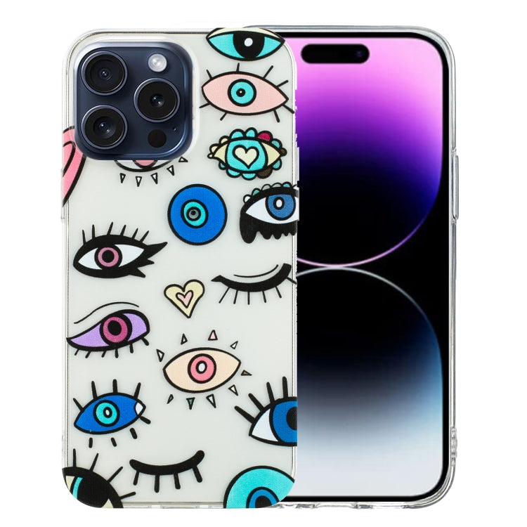For iPhone 16 Pro Colorful Painting Pattern TPU Phone Case(Eye Monster) - iPhone 16 Pro Cases by PMC TechLife | Online Shopping South Africa | PMC TechLife | Buy Now Pay Later Mobicred