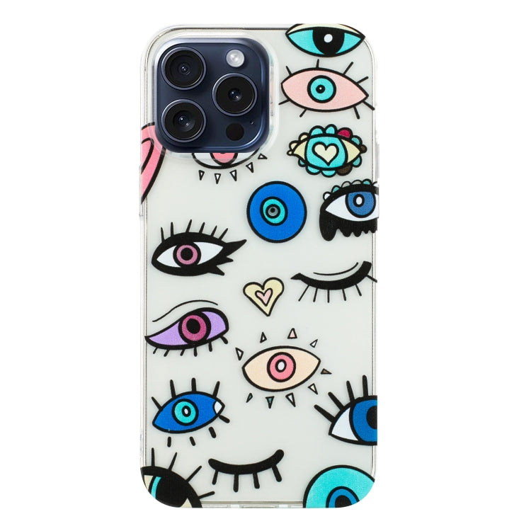 For iPhone 16 Pro Colorful Painting Pattern TPU Phone Case(Eye Monster) - iPhone 16 Pro Cases by PMC TechLife | Online Shopping South Africa | PMC TechLife | Buy Now Pay Later Mobicred