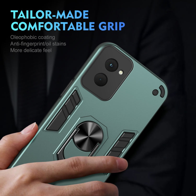 For Motorola Moto G Power 2024 Shockproof Metal Ring Holder Phone Case(Green) - Motorola Cases by PMC Jewellery | Online Shopping South Africa | PMC Jewellery | Buy Now Pay Later Mobicred