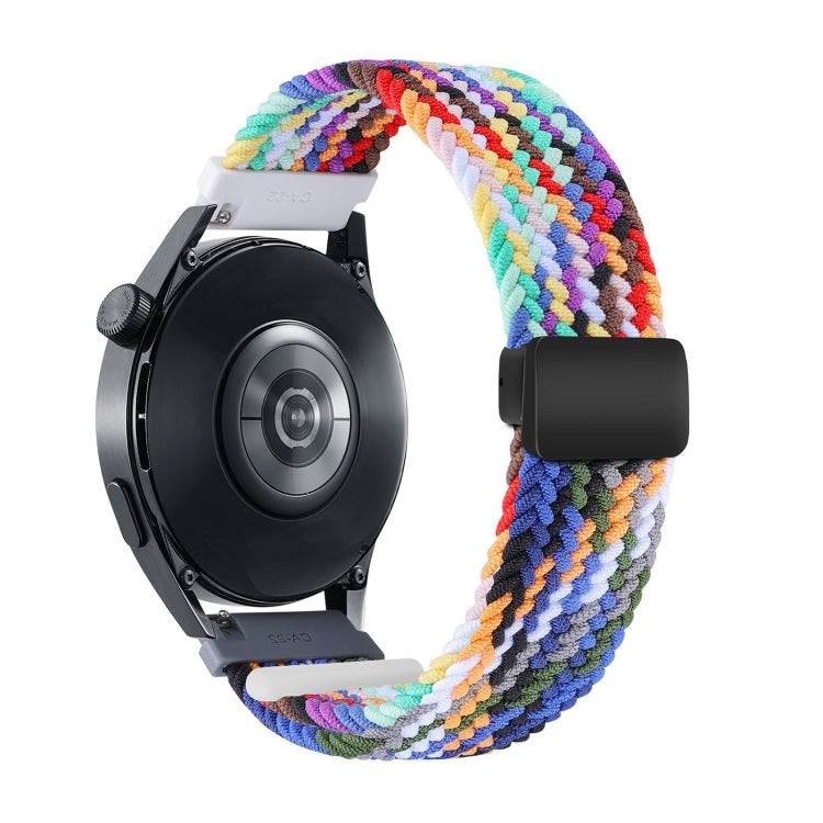 18mm Two-color Magnetic Braided Nylon Watch Band(Colorful Denim) - 18mm Bands by PMC TechLife | Online Shopping South Africa | PMC TechLife | Buy Now Pay Later Mobicred