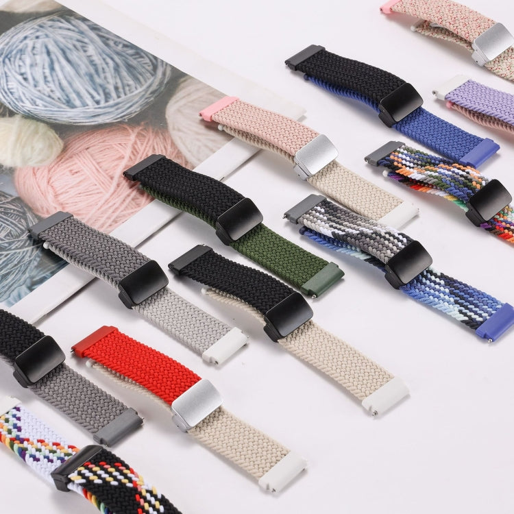 18mm Two-color Magnetic Braided Nylon Watch Band(Blueberry Black Chocolate) - 18mm Bands by PMC TechLife | Online Shopping South Africa | PMC TechLife | Buy Now Pay Later Mobicred
