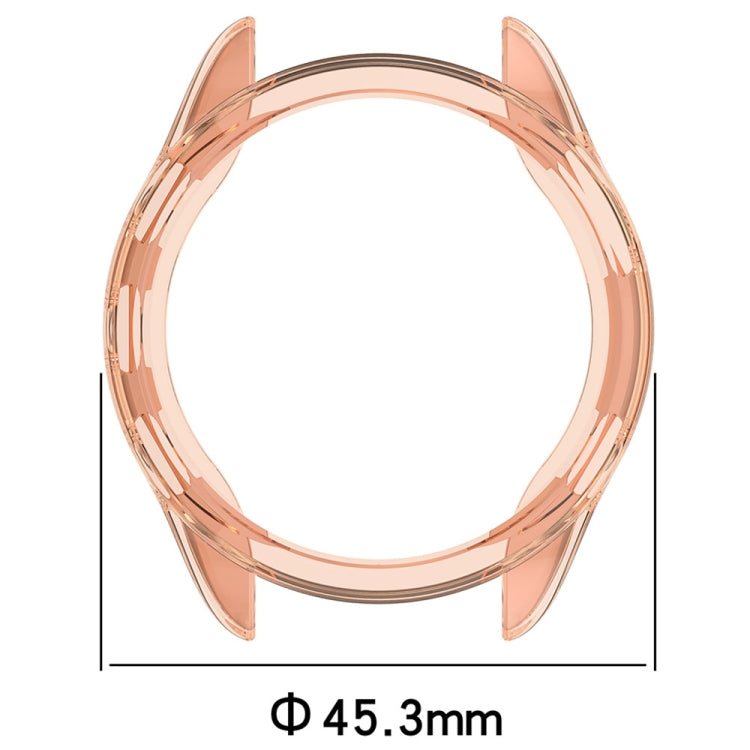 For Garmin Forerunner 165 / 165 Music Half Pack Hollow TPU Watch Protective Case(Transparent) - Watch Cases by PMC TechLife | Online Shopping South Africa | PMC TechLife