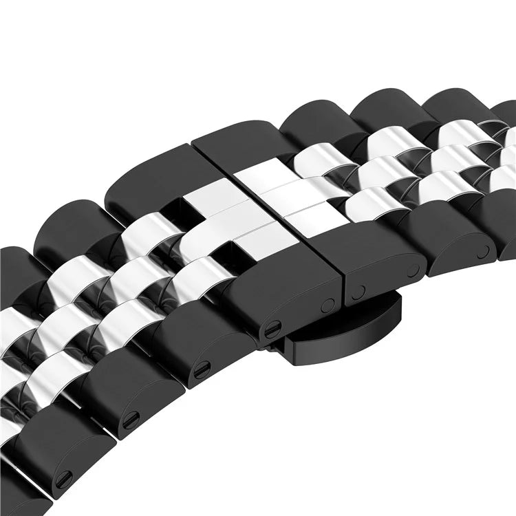 For Xiaomi Mi Band 8 Pro Five-bead Butterfly Buckle Metal Watch Band(Black) - Watch Bands by PMC TechLife | Online Shopping South Africa | PMC TechLife