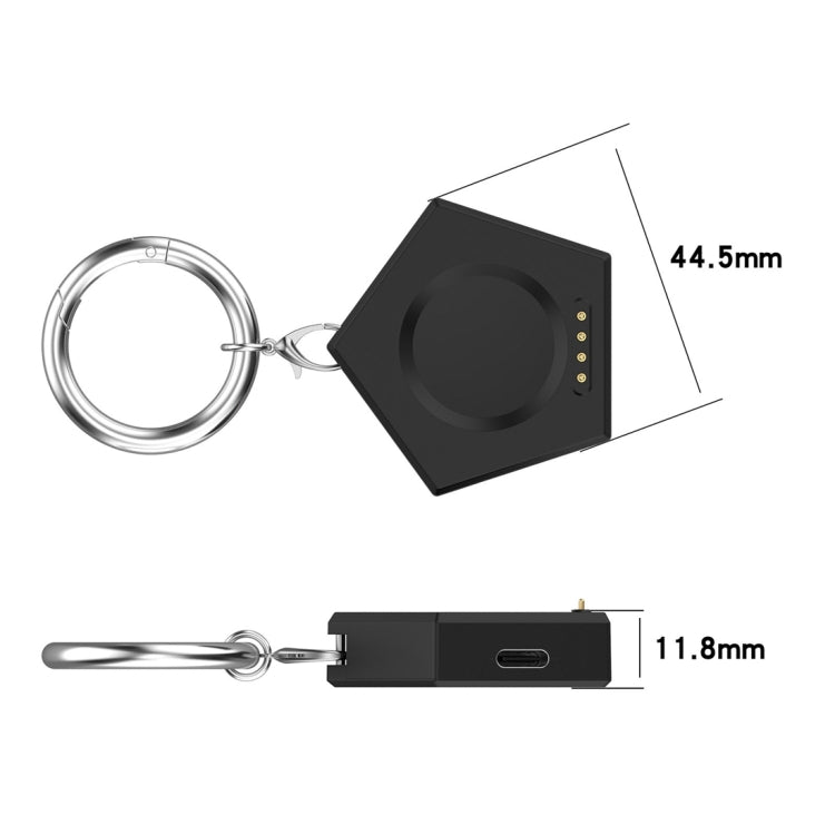 For OPPO Watch X / OnePlus Watch 2 Portable Smart Watch Charger(Black) - Charger by PMC TechLife | Online Shopping South Africa | PMC TechLife