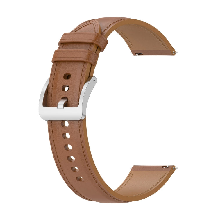 For Xiaomi Watch 2 22mm Genuine Leather Watch Band(Light Brown) - Watch Bands by PMC TechLife | Online Shopping South Africa | PMC TechLife