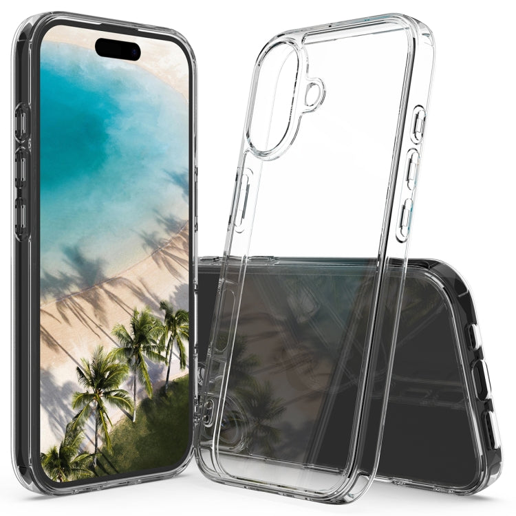 For iPhone 16 Plus Scratchproof Acrylic TPU Phone Case(Transparent) - free shipping - PMC TechLife - Order now!