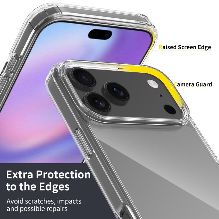 For iPhone 17 Pro Max Scratchproof Acrylic TPU Phone Case(Transparent) - free shipping - PMc TechLife - Order now!