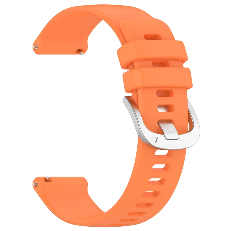 For Xiaomi Watch 2 Liquid Glossy Silver Buckle Silicone Watch Band(Orange) - Watch Bands by PMC TechLife | Online Shopping South Africa | PMC TechLife