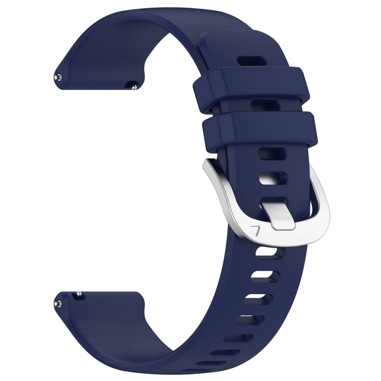 For Xiaomi Watch 2 Liquid Glossy Silver Buckle Silicone Watch Band(Dark Blue) - Watch Bands by PMC TechLife | Online Shopping South Africa | PMC TechLife