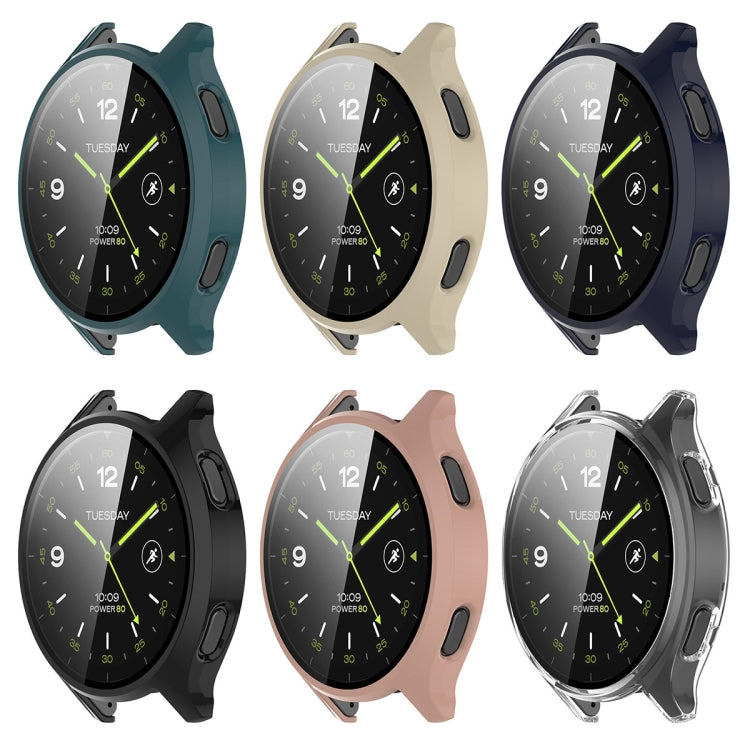 For Xiaomi Watch 2 PC + Tempered Film Integrated Watch Protective Case(Transparent) - Watch Cases by PMC TechLife | Online Shopping South Africa | PMC TechLife
