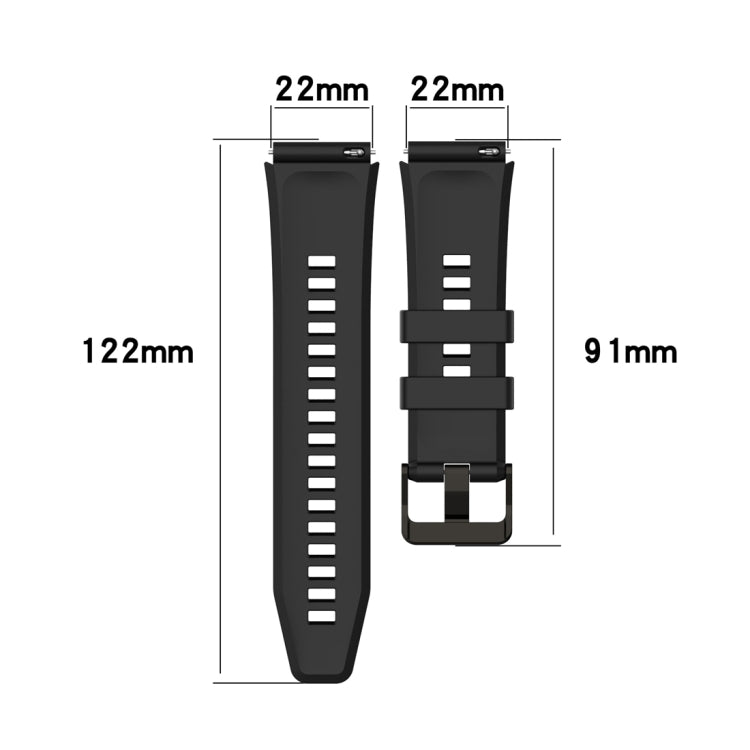 For Honor Watch GS 4 Striped Stainless Steel Buckle Silicone Watch Band(Orange) - Watch Bands by PMC TechLife | Online Shopping South Africa | PMC TechLife | Buy Now Pay Later Mobicred