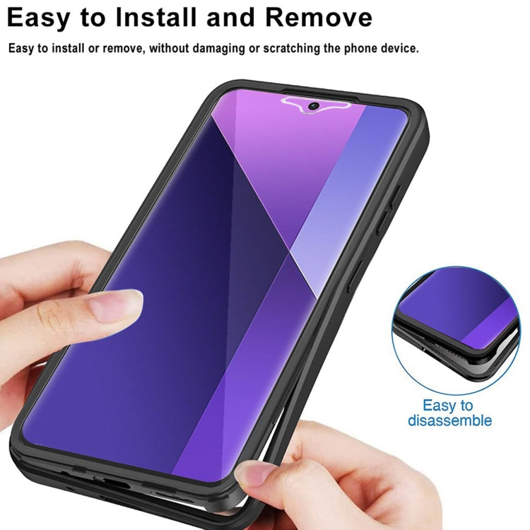 For Xiaomi Redmi Note 13 Pro+ 5G Acrylic + TPU 360 Degrees Full Coverage Phone Case(Black) - Note 13 Pro+ Cases by PMC TechLife | Online Shopping South Africa | PMC TechLife