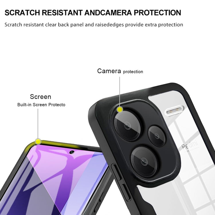 For Xiaomi Redmi Note 13 Pro+ 5G Acrylic + TPU 360 Degrees Full Coverage Phone Case(Black) - Note 13 Pro+ Cases by PMC TechLife | Online Shopping South Africa | PMC TechLife