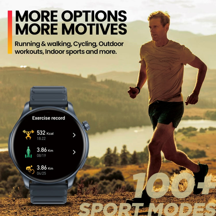 Zeblaze Btalk 3 Pro 1.43 inch BT5.2 Fitness Wellness Smart Watch, Support Bluetooth Call / Sleep / Blood Oxygen / Heart Rate / Blood Pressure Health Monitor(Space Gray) - free shipping - PMC TechLife - Order now!