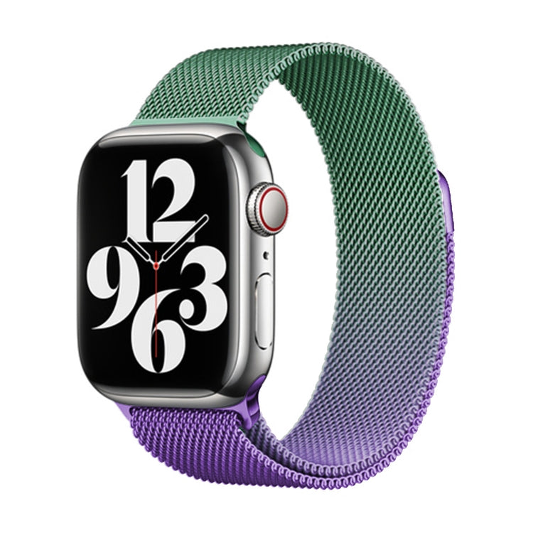 For Apple Watch Series 2 42mm Milan Gradient Loop Magnetic Buckle Watch Band(Violet Orchid) - Watch Bands by PMC TechLife | Online Shopping South Africa | PMC TechLife