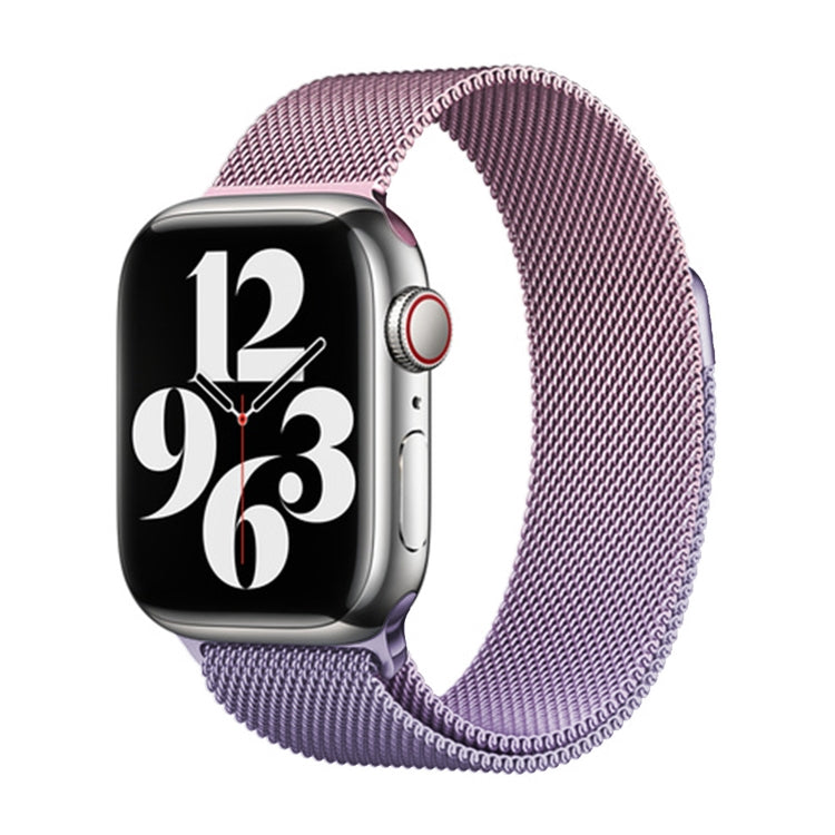 For Apple Watch 38mm Milan Gradient Loop Magnetic Buckle Watch Band(Pink Lavender) - Watch Bands by PMC TechLife | Online Shopping South Africa | PMC TechLife
