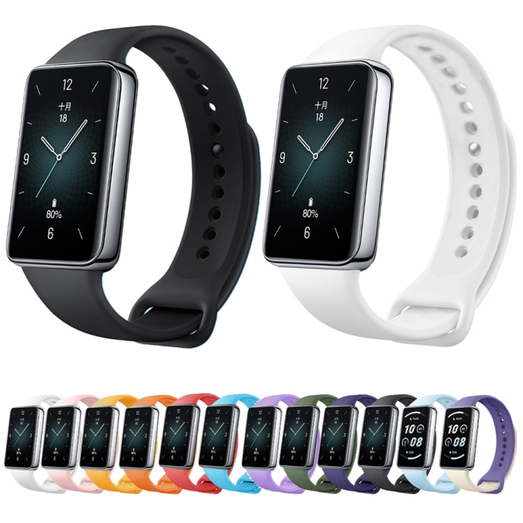 For Honor Band 9 Solid Color Silicone Watch Band(Dark Red) - Watch Bands by PMC TechLife | Online Shopping South Africa | PMC TechLife