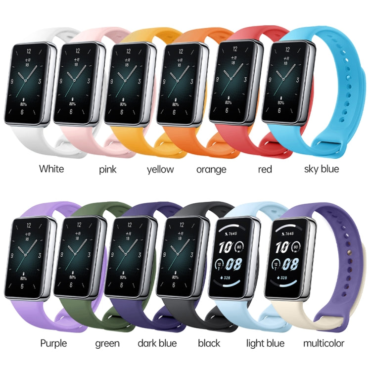 For Honor Band 9 Solid Color Silicone Watch Band(Green) - free shipping - PMC TechLife - Order now!