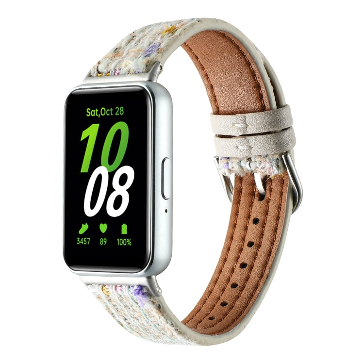 For Samsung Galaxy Fit 3 Woolen Leather Watch Band(Starlight) - free shipping - PMC TechLife - Order now!