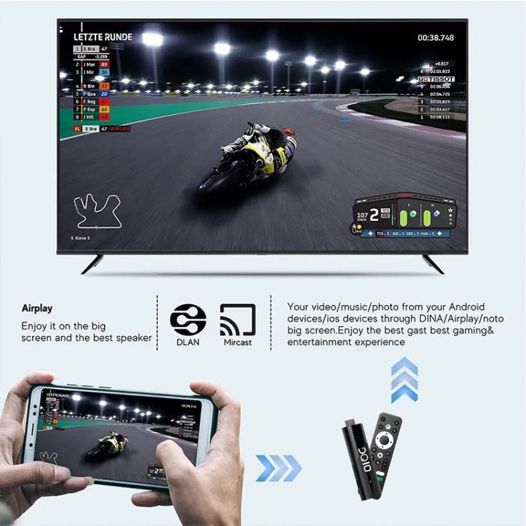 LEMFO DQ10 Allwinner H618 Quad Core ARM Cortex A53 8K HD Android TV Stick, RAM:2GB+16GB(UK Plug) - free shipping - PMC TechLife - Order now!