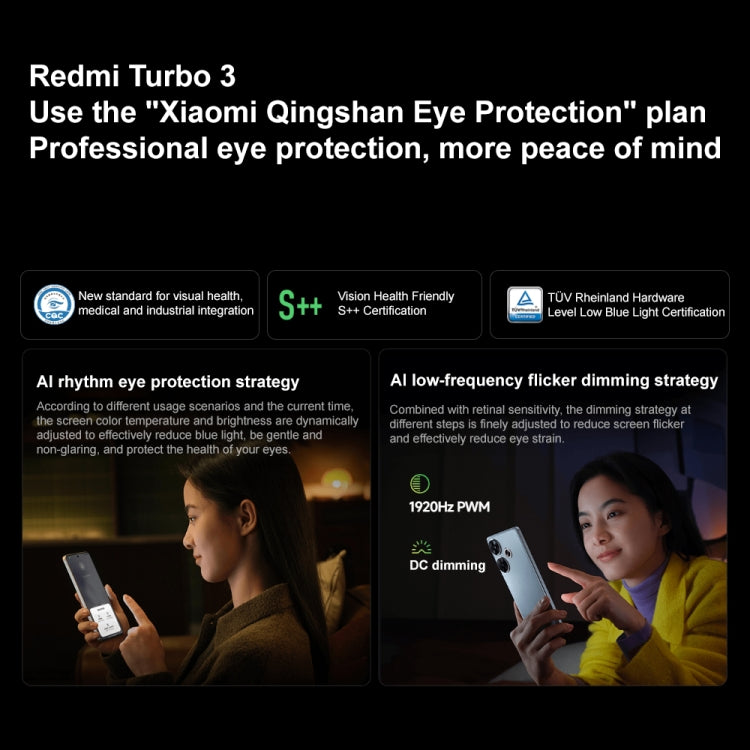 Xiaomi Redmi Turbo 3, 12GB+512GB, 6.67 inch Xiaomi HyperOS Snapdragon 8s Gen 3 Octa Core 3.0GHz, NFC, Network: 5G, Support Google Play(Black) - free shipping - PMC TechLife - Order now!