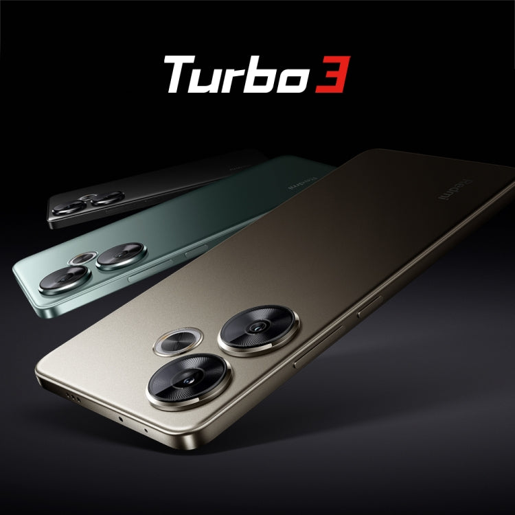 Xiaomi Redmi Turbo 3, 12GB+512GB, 6.67 inch Xiaomi HyperOS Snapdragon 8s Gen 3 Octa Core 3.0GHz, NFC, Network: 5G, Support Google Play(Black) - free shipping - PMC TechLife - Order now!