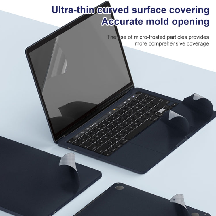 For MacBook Pro 16.2 inch 2021 ZGA 5 in 1 Laptop All-round Protective Film(Grey) - free shipping - PMC Jewellery - Order now!
