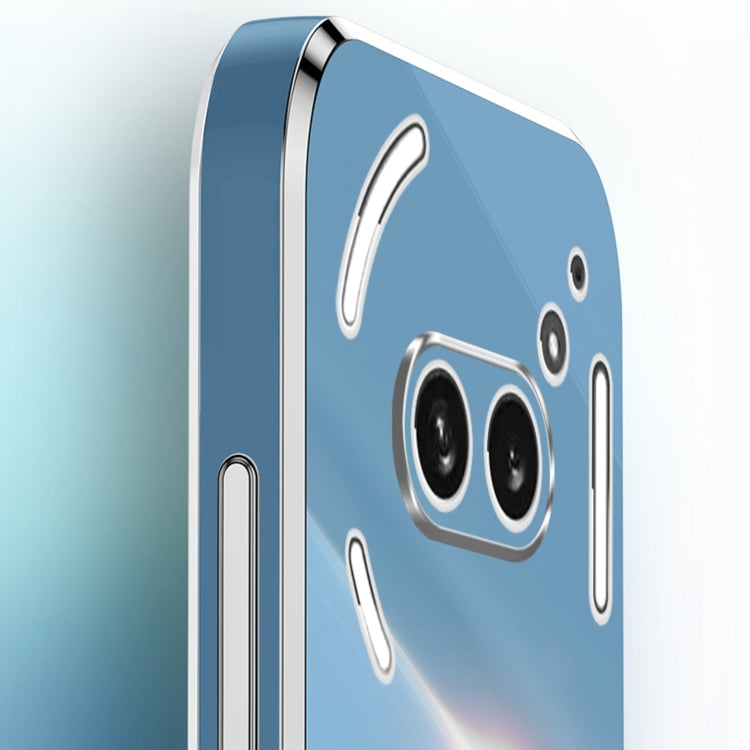 For Nothing Phone 2A XINLI Straight Edge 6D Electroplate TPU Phone Case with Ring Holder(Hawthorn Red) - free shipping - PMC Jewellery - Order now!