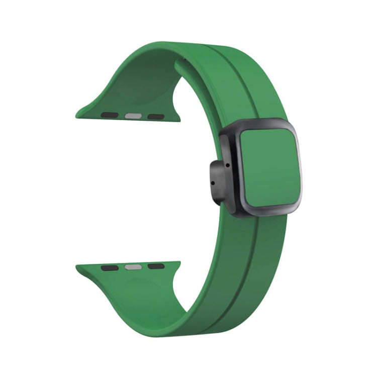 For Apple Watch 42mm Magnetic Square Buckle Silicone Watch Band(Alfalfa) - free shipping - PMC TechLife - Order now!