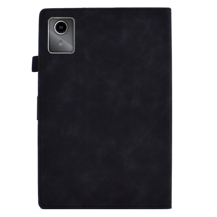 For Lenovo Tab M11 / Xiaoxin Pad 11 2024 Smile Embossed Smart Leather Tablet Case(Black) - Lenovo by PMC Jewellery | Online Shopping South Africa | PMC Jewellery | Buy Now Pay Later Mobicred