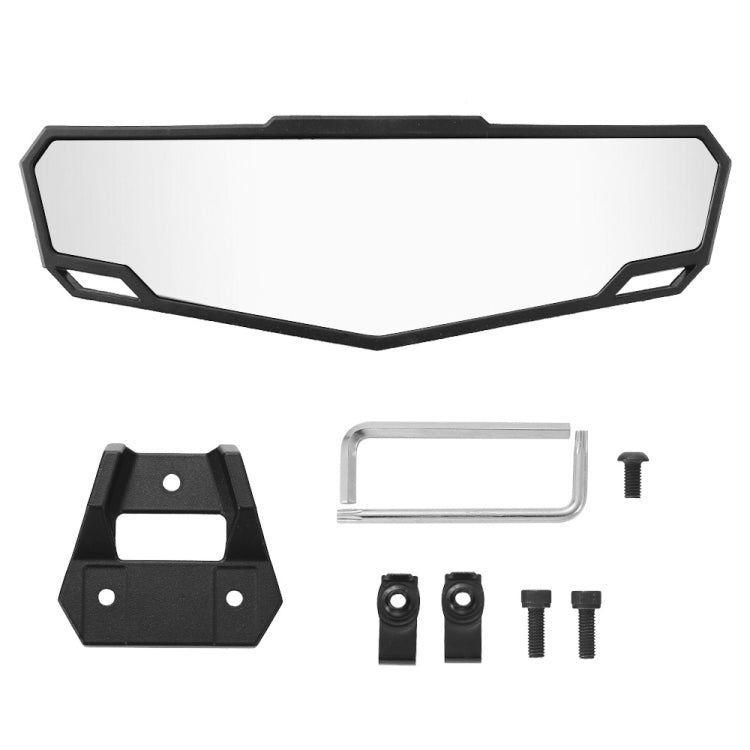 For Polaris RZR Pro XP / XP 4 2020-2023 2883763 UTV Convex Center Rear View Mirror(Black) - Side Mirrors by PMC TechLife | Online Shopping South Africa | PMC TechLife | Buy Now Pay Later Mobicred