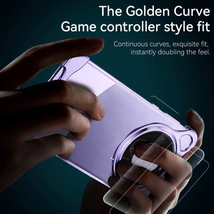 For Huawei Mate 60 Pro Frameless Metal Corner Pad Phone Case with Lens Film(Silver) - free shipping - PMC Jewellery - Order now!