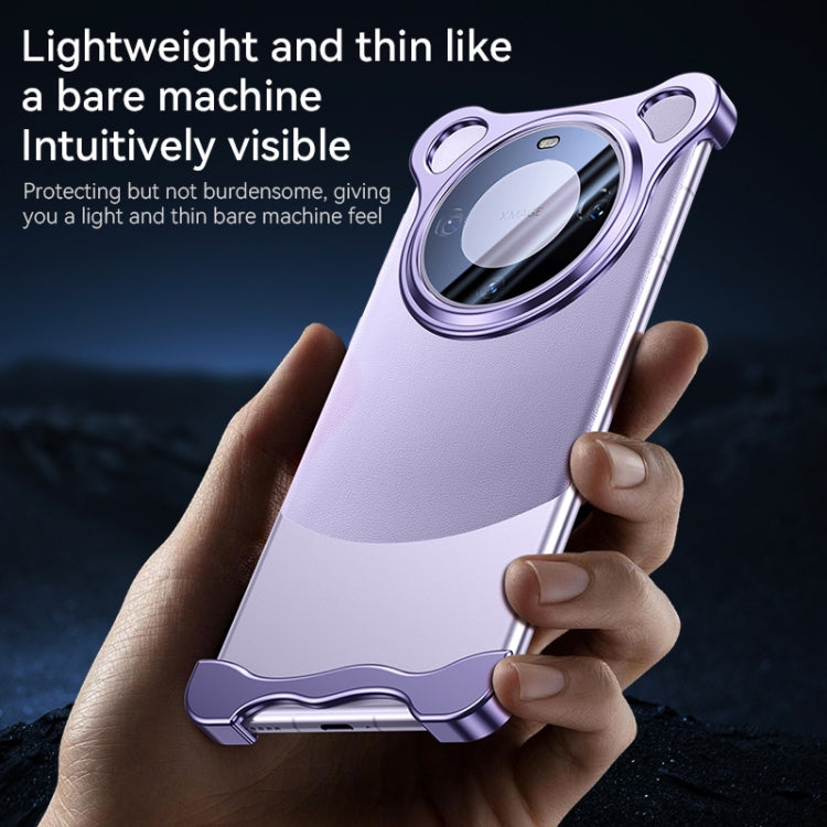 For Huawei Mate 60 Pro+ Frameless Metal Corner Pad Phone Case with Lens Film(Green) - free shipping - PMC Jewellery - Order now!